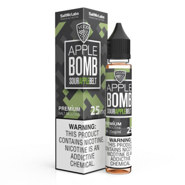 vgod nic salt flavor apple bomb nicotine 25mg/50mg 30ml - best price with review