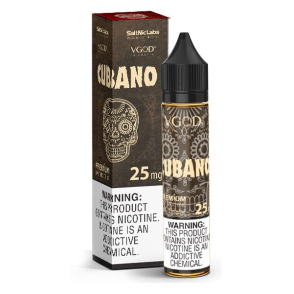 vgod nic salt flavor cubano premium nicotine 25mg/50mg 30ml - best price with review