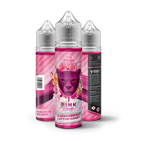 dr vape panther series pink ice blackcurrant cotton candy ice 60ml nicot 3mg