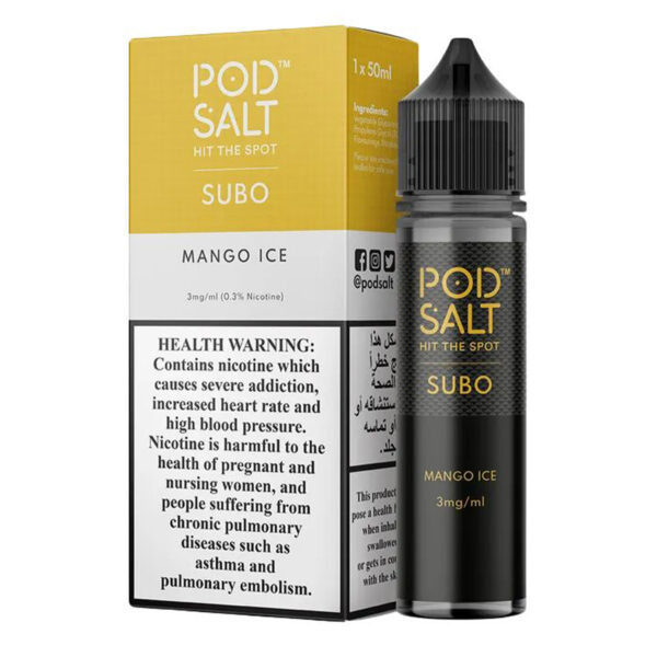 pod salt (mango ice) 50ml nicotine 3mg