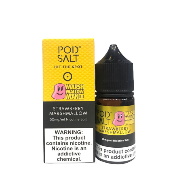 pod salt (strawberry marshmallow) saltnic 30ml nicotine 50mg