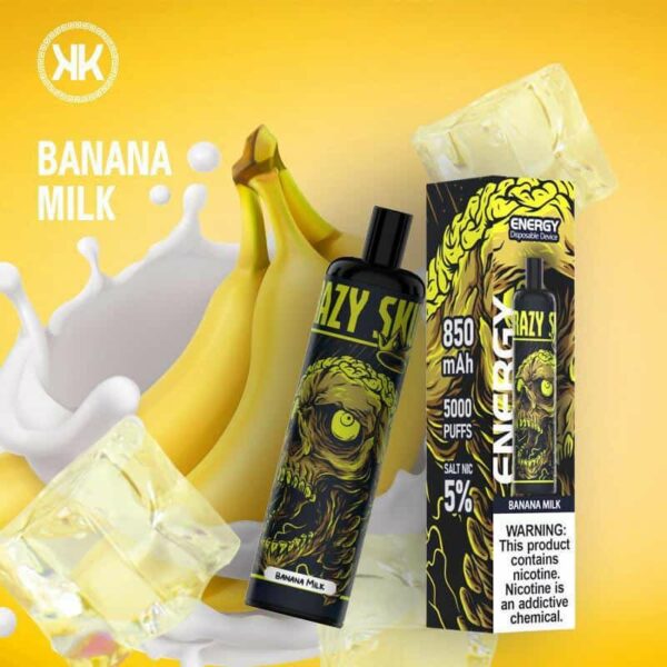banana milk by kk energy 5000 puffs 5% (rechargeable)