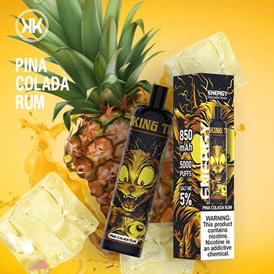 pina colada rum by kk energy 5000 puffs 5% (rechargeable)