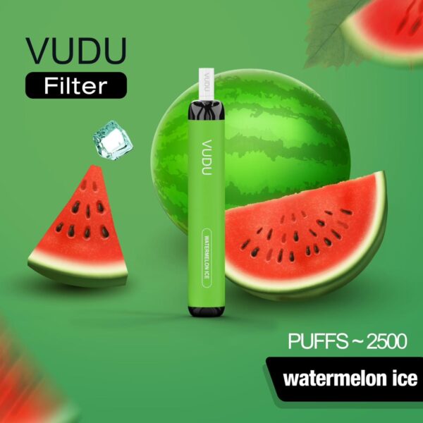 watermelon ice by vudu 5% disposible 2500 puffs