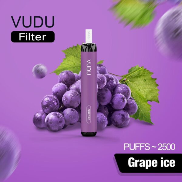 grape ice by vudu disposible 5% 2500 puffs