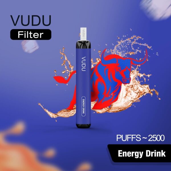 energy drink by vudu 2500 puffs 5%