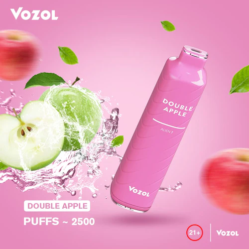 double apple by vozol alien7 disposable 2500 puffs 5%