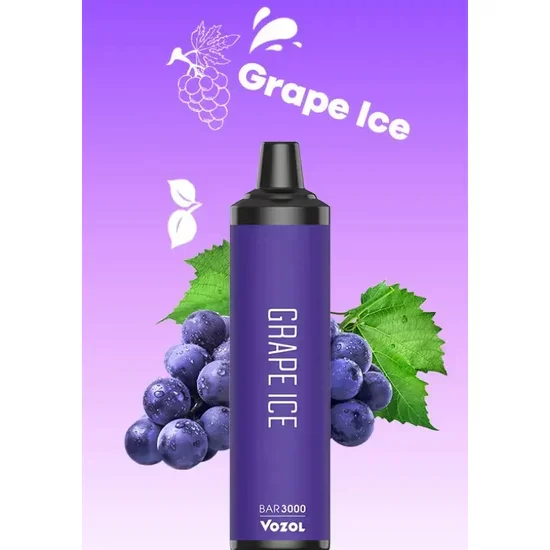 grape ice by vozol bar 3000 puffs disposable 5%