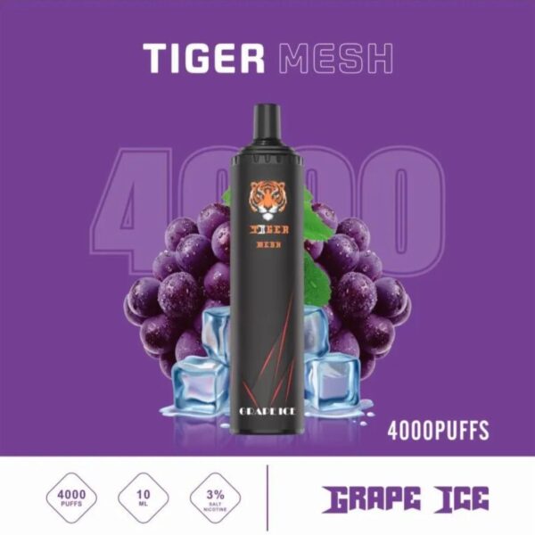 tiger mesh grape ice  4000 puffs disposable 5%