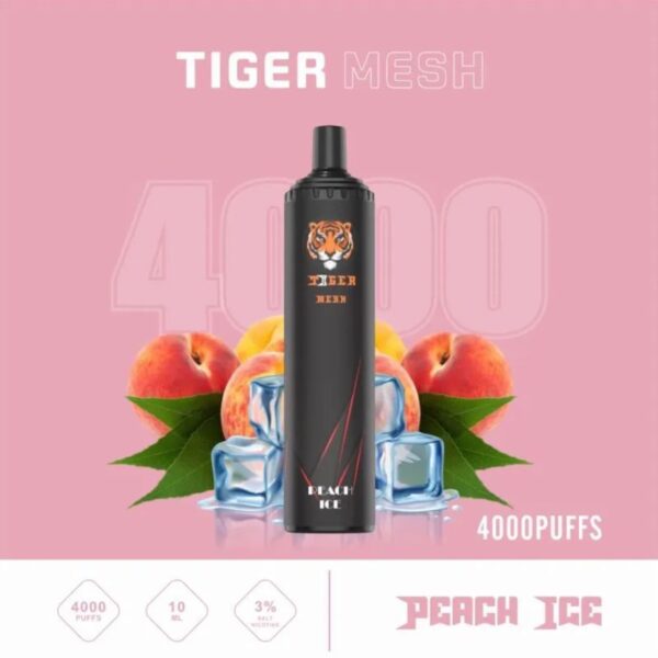 tiger mesh peach ice 4000 puffs disposable 5%
