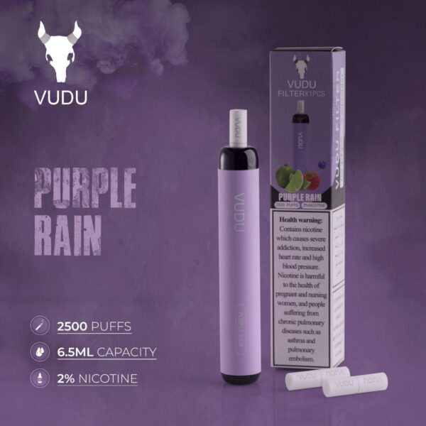 vudu purple rain 2500 puffs disposable 20mg
