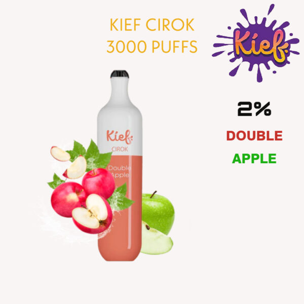 double apple kief cirok 20mg disposable 3000 puffs