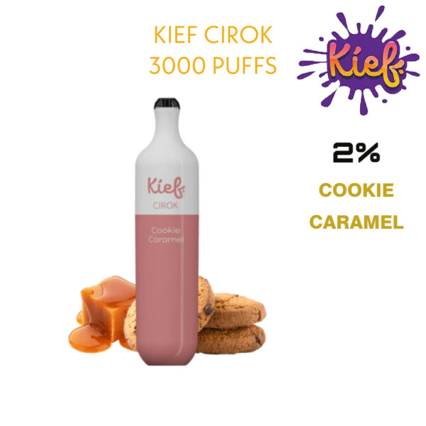 cookie caramel kief cirok 20mg disposable 3000 puffs