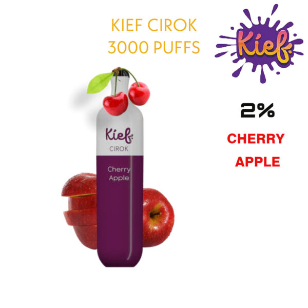 cherry apple kief cirok 20mg disposable 3000 puffs