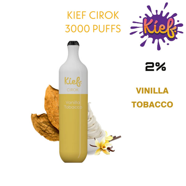 vanilla tobacco kief cirok 20mg disposable 3000 puffs