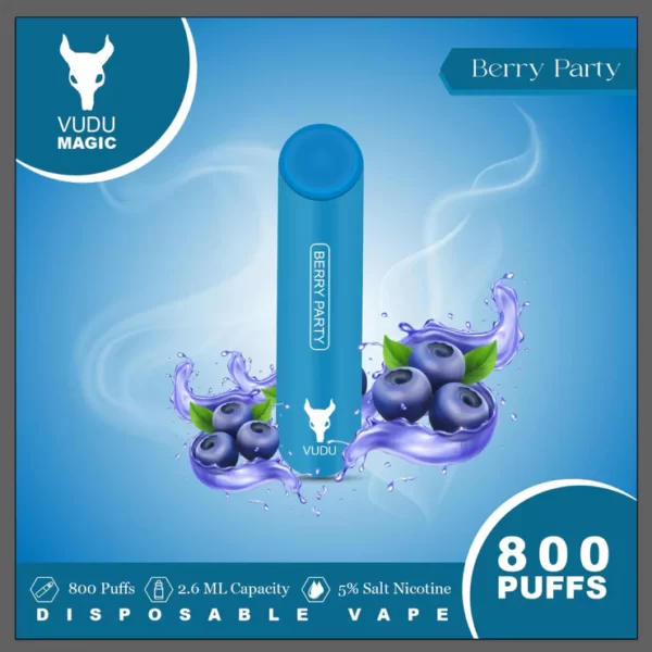 berry party vudu magic 800 puffs 50mg