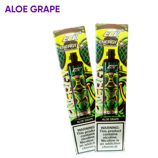 aloe grape kk energy 5000 puffs 5% (rechargeable)