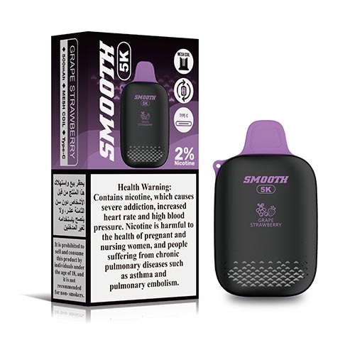 smooth 5k grape strawberry dispossible vape 5000 puffs 20mg