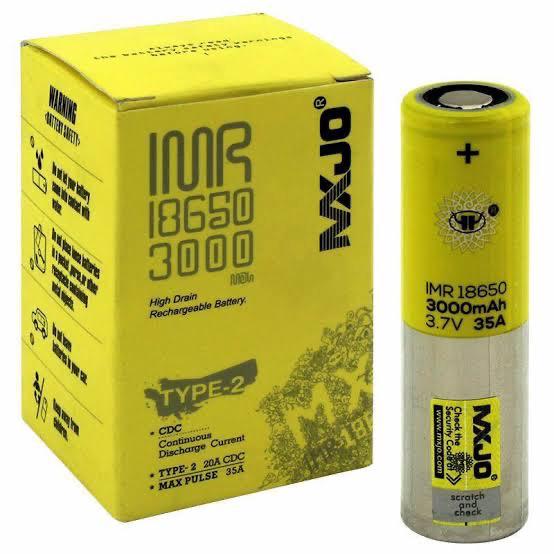 mxjo battery 18650 3000mah 35a