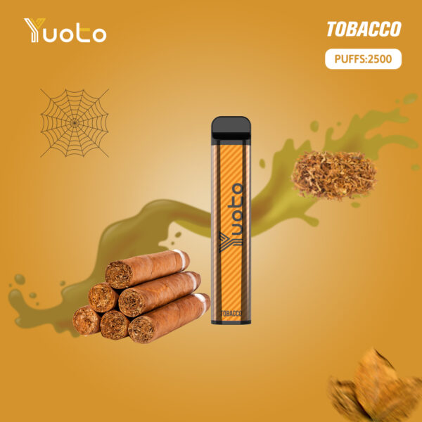 tobacco by yuoto xxl 2500 puffs disposable 5%