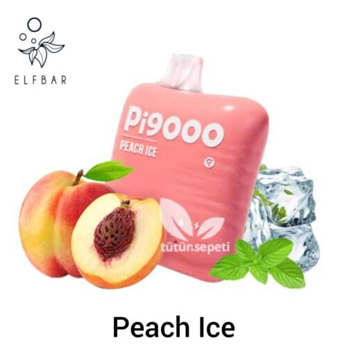 ELFBAR PI9000 5% NIC RECHARGEABLE DISPOSABLE 9000 PUFF -Peach Ice