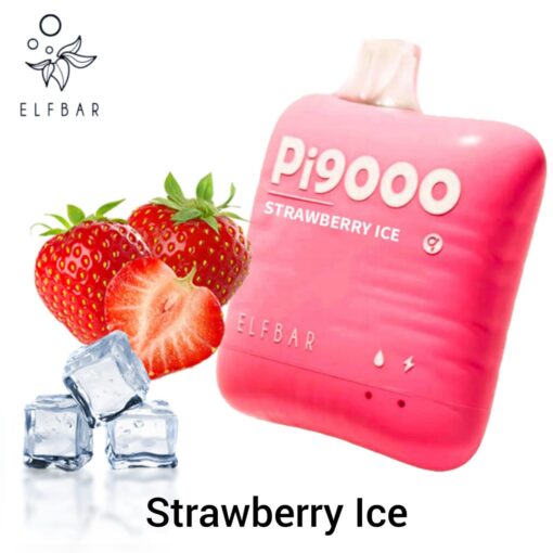 ELFBAR PI9000 5% NIC RECHARGEABLE DISPOSABLE 9000 PUFF -Strawberry Ice