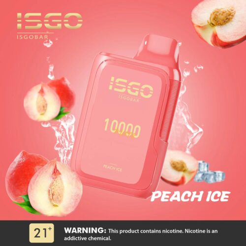 ISGO BAR 10000 Puffs DISPOSABLE VAPE Peach Ice