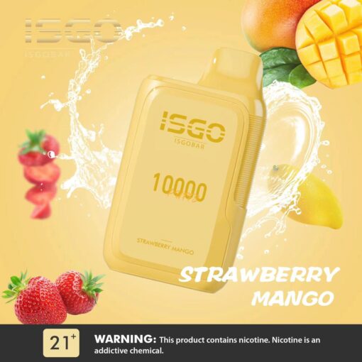 ISGO BAR 10000 Puffs DISPOSABLE VAPE Strawberry Mango