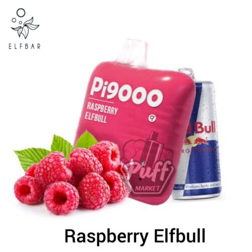 ELFBAR PI9000 5% NIC RECHARGEABLE DISPOSABLE 9000 PUFF - Raspberry Elfbull