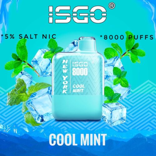 ISGO New York Cool Mint 8000 Puffs Disposable