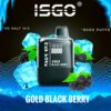 ISGO New York Gold Black Berry 8000 Puffs Disposable