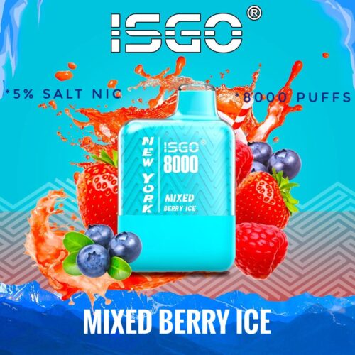 ISGO New York Mixed Berry Ice 8000 Puffs Disposable