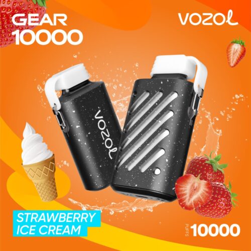 VOZOL GEAR 10000 DISPOSABLE Vape STRAWBERRY ICE CREAM