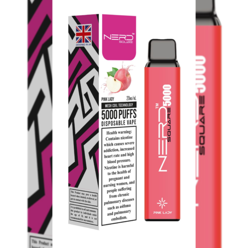 Nerd Square 5000 Puffs PINK LADY Disposable