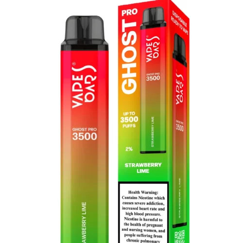 Vapes Bars GHOST PRO 3500 PUFFS STRAWBERRY LIME