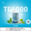 ELFBAR TE6000 Disposable Vape 6000 Puffs CLEAR