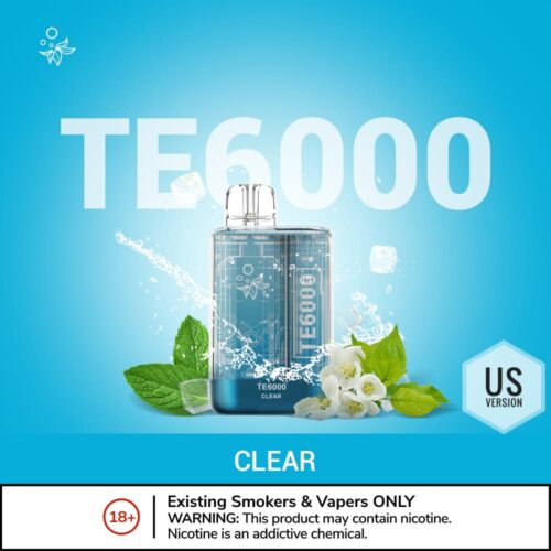 ELFBAR TE6000 Disposable Vape 6000 Puffs CLEAR
