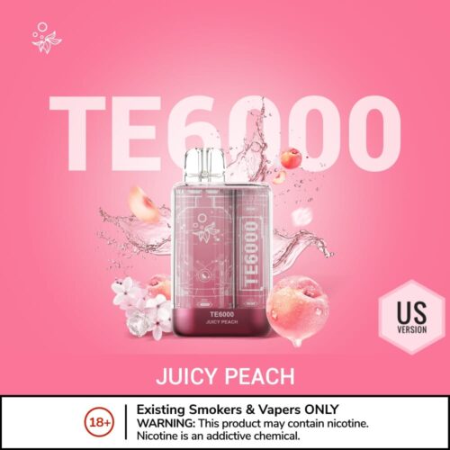 ELFBAR TE6000 Disposable Vape 6000 Puffs Juicy Peach