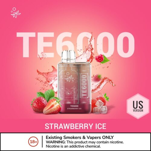 ELFBAR TE6000 Disposable Vape 6000 Puffs Strawberry Ice Cream
