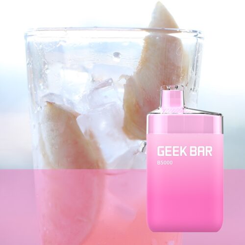 Geek Bar B5000 Rechargeable Disposable Juicy Peach Ice IN DUBAI
